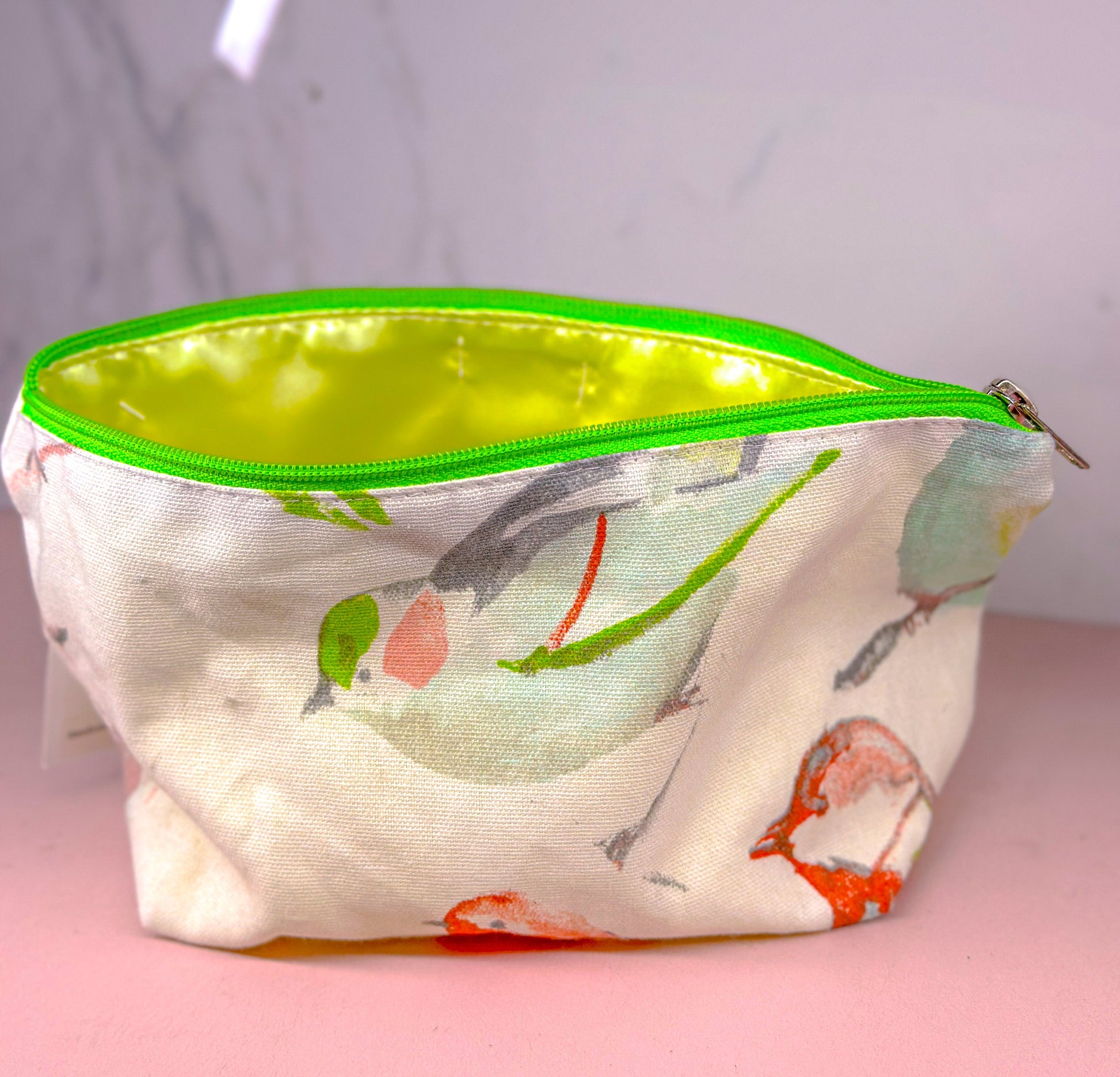 handmade cotton toiletry bag