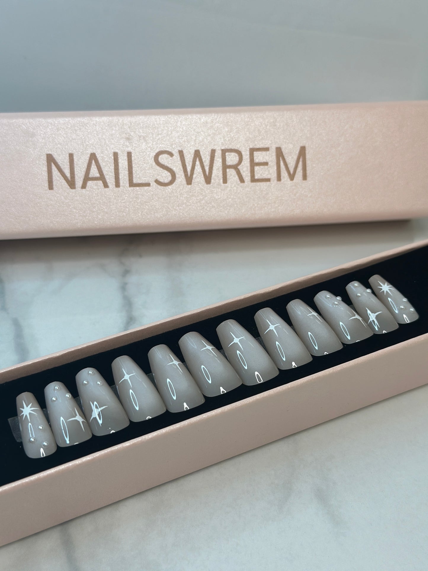 White Shimmer Bling