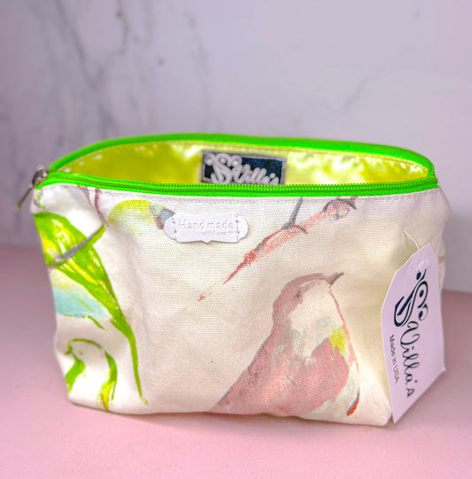 cotton handmade toiletry bag